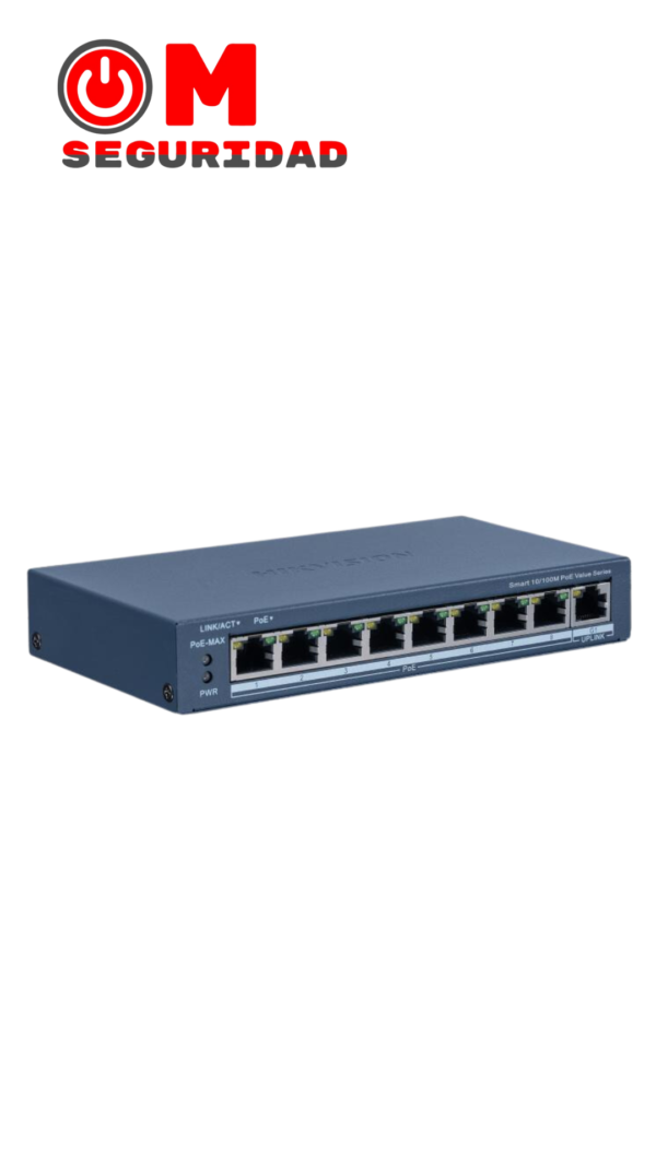 Switch 8FE PoE + 1GE Smart DS-3E1309P-EI/M Hikvision